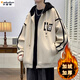 Kaduton autumn and winter youth velvet jacket new thickened boy baseball uniform jacket college style casual student top JK008 black (autumn and winter style) velvet XL (120-135Jin Jin is equal to about 0.5 kg)