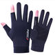Mingge Arden sunscreen half-finger gloves for men and women riders summer ice silk riding thin model driving anti-slip exposed two-finger fishing black two-finger one size