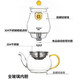 Weicheng tea water separation teapot glass liner Kung Fu bubble lazy elegant cup filter tea maker home office 261 brown long mouth
