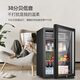 Xinfei (Frestec) Ice Bar Refrigerator Fresh Cabinet European Constant Temperature Red Wine Cabinet Hotel Home Living Room Refrigerator Mini Small Single Door Office Fresh Display Display Sample Tea Beverage Cabinet 148 Liter Black Liner Refrigeration + Micro Freezing + With Light + Lock