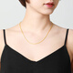 Mengjinyuan 18K gold necklace with gold 750 hollow spun silk chain clavicle chain as a birthday gift for girlfriend