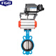 FGO Pneumatic Regulierung Schmetterlingsventil Edelstahlplatte + Kugellettkörper + kein Feedback-Positionier 4-20 mA Signal TD671XP-16Q DN250