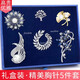 QUAMER autumn and winter new one-week brooch set with swan niche temperament, elegant and exquisite corsage brooch A style