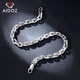 Aido Diamond Platinum Bracelet Men's pt950 Platinum Cross Card Ground Chain Attractive and Versatile Hand Accessories for Women Length Selection Suggestions Thickness 4-6mm = Clean Hand Circumference + 1.5cm