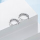 Trendy Acer minimalist hoop PT950 platinum earrings and earrings as a birthday gift for girlfriend. Priced. Single model is about 0.95g.