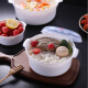 Keshangrong microwave oven special utensils steamer steamer box instant noodle bowl heatable lunch box steamed rice steamed bun box crisper [with two steaming racks] thickened four-piece set