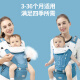Newbell Baby Carrier Waist Stool Front Embrace Baby Holder Multifunctional Four Seasons Breathable Baby Stool Waist Climb Child Holder Glacier Blue