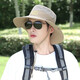 Demi Anesa Hat Men Summer Sun Hat Men Outdoor Sun Hat Men Sun Hat Fishing Hat Mountaineering Hat Beach Straw Hat Dark Gray-Blade 9CM All Size