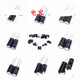 Original ruby electrolytic capacitor 16V25V35V50V 22UF47UF100UF220UF470UF1000U 25v100uf 6.3*11 (10 pcs)