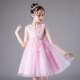 Bei Lecong Children's Clothes Girls Dress Children's Skirt Summer Clothes New Girls Mesh Princess Dress Puff Dress Performance Dress Pink 140 Size Recommended Height About 130cm