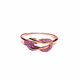 Mrs. Zhongyi Jewelry Russian 18k color gold rose gold ring ring simple and elegant 585 purple gold for girlfriend, ladies opening is adjustable