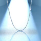 Saturday Fortune Star Chain PT950 white gold platinum necklace women's model PT050890 about 2g42cm