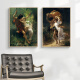 Runhua Nian Pierre Court's famous painting Spring Storm Neoclassical decorative painting living room oil painting bedroom bedside hanging painting A style 50*70 elegant gold frame