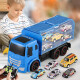 Tongzhirun children's remote control car boy toy car 4-6 years old alloy pull-back car double-sided storage remote control large truck truck set toy 8-12 years old Children's Day birthday gift
