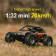 132 mini full-scale remote control car charging off-road car RC high-speed drift racing boys and children toys 1 s638 green