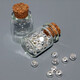Tianxinyang Pure Silver 9999 Beans, Silver Beads, Solid Ornaments, Set of 1 Gram Silver Beans*5 (Free Bottle)