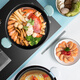 Aistar hot pot non-stick clear soup hot pot household table shabu-shabu pot easy one pot multi-purpose large capacity open flame electromagnetic universal Yunduomao non-stick hot pot 28cm