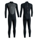Citoor 3mm warm and cold-proof wetsuit, full set of fishing suit, wet snorkeling suit, swimming sun protection one-piece surfing suit for men and women, black XL (suitable for 170-180cm68-75kg)