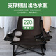 Chaise de sieste paresseuse Bureau déjeuner pause artefact chaise pliante petite lit portable pliage lit extérieur mini déjeuner chaise épinette verte de tissu solide de style armure améliorée assis et couché pour les deux