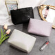 ToMill Portable Cosmetic Bag Women's Portable Storage Bag Clutch Bag Exquisite Small Bag Large Capacity Lipstick Bag Menstrual Bag Evening Bag Modern Girl-Black