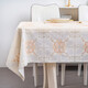 Impermeable, a prueba de aceite, anti-escalas, mantel de lavado gratis PVC PVC LACE SALACHE SALA DE COMBAJE DEL TEA DEL TE MEJORO DEL COMINACIÓN COMINACIÓN ANTI-SLIP LACE 686 metros Brown 137cm*180 cm (mesa de comedor)