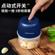 Royalstar Electric Garlic Pounder Small Meat Grinder Household Garlic Puller Garlic Beater Blender Garlic Press Garlic Stirrer Garlic Mash Standard Model 150ml One-button Start Easy to Clean