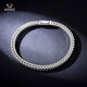 Aido Diamond Platinum Bracelet Men's Boutique PT950 Platinum Keel Bracelet Wide Face Thick Fashionable Boss Bracelet Weight 31.16g Length 19cm Width 4mm