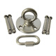 Zhuochen 304 stainless steel roof aerial yoga sandbag swing hanging chair bed fixed plate hook bracket hanging plate ring M12 rotating type + external hexagonal screw + connecting ring_