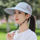 Fox Fairy Hat Women's Summer Thin Sunshade Peaked Hat Outdoor Cycling Hat Men's Casual Breathable Sun Protection Fishing Sun Baseball Cap Beige Adjustable