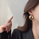 Idel's high-end hoop earrings 2025 new trendy Internet celebrity temperament earrings for women's atmospheric exaggerated earrings birthday gift gold metal earrings E0534