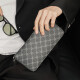 Wanjiazhen wallet men's long zipper high-end business multi-functional casual handbag wallet gift to husband boyfriend father long wallet [new plaid]