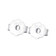 PWLS925 silver ear plugs, butterfly ear buckles, earrings, ear plugs, back ear studs, back earrings, ear caps, anti-falling accessories, S925 silver, silver ear plugs, 4 pairs set