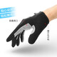 HTBT Spring and Autumn Men's and Women's Gloves Cycling Shock Absorbing Breathable Anti-Slip Touch Screen Outdoor Sports Mountain Biking Running Mountaineering Full Finger Black M