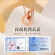 Manhe S925 silver double ring necklace for women 2025 new jewelry pendant wife birthday gift for girls and girlfriends