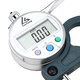 Three-quantity high-precision digital display thickness gauge thickness gauge thickness gauge measuring thickness thickness gauge JD017 0-10mm digital display flat probe