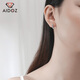 Aidozuan pt950 platinum earrings for women, platinum earrings, super flash diamond earrings, weight 3.0-3.2g + delivery certificate