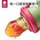 Babycare baby food fruit and vegetable bite bag silicone bite bag molar bite bag baby eating fruit food supplement Vogel powder (with S+L size bite bag) 1 pack