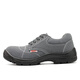 Labor protection shoes for men, anti-smash steel toe cap, comfortable, wear-resistant, non-slip, PU solid bottom, insulated 6KV suede cowhide safety shoes, electrician shoes XH-DR001 Gray 40
