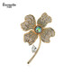 Eternelle French eternal flower brooch high-end 2025 new niche light luxury temperament corsage accessories colorful green
