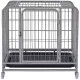 Pet dock dog cage square tube cage large dog medium dog small dog Teddy Golden Retriever Labrador Husky pet cage silver color 800