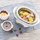 Tianji electric stew pot ceramic fully automatic 2 people 3 water-proof stew pot one pot three pots 1.6L white porcelain BB soup and porridge household one pot three pots classic (no reservation) 1.6L