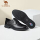 Camel (CAMEL) Derby lightweight and comfortable scratched cowhide business formal men's leather shoes GE12235360 black 41