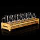 National standard liquor tasting glass crystal glass tasting cup 50ml goblet tulip wine tasting glass set one or two glasses 50ml national standard six pieces (with label) + 150ml 6 pieces + 12 hole rack