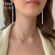 TTMIX platinum PT950 earrings women's long platinum earrings high-end tassel earrings 2.7-2.9g