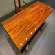 Mulian Linrong Okan solid wood large board tea table African green heart sandalwood whole board without splicing conference office dining table tea table coffee table Okan other sizes