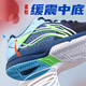 Li Ning (LI-NING) volleyball shoes lightweight wear-resistant training breathable badminton shoes indoor and outdoor sports shoes navy blue/moon white blue 45