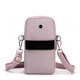 Zailu wrist bag mobile phone wrist bag running mobile phone arm bag summer running sports arm bag mobile phone bag single shoulder oblique light purple