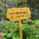 Anticorrosive wood vertical sign, care for flowers and plants sign, green custom sign, lawn sign, warning sign, customized legs