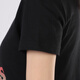 阿迪达斯（adidas）女装 夏季新款舒适透气跑步训练休闲棉质运动服短袖T恤 FJ5010/黑色 S