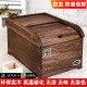 Mo Lin solid wood rice storage box insect-proof and moisture-proof rice bucket box 510kg rice tank noodle box household small size 203040 Jin [Jin equals 0.5 kg] 5 kg Jin [Jin equals 0.5 kg] capacity heavy baking color
